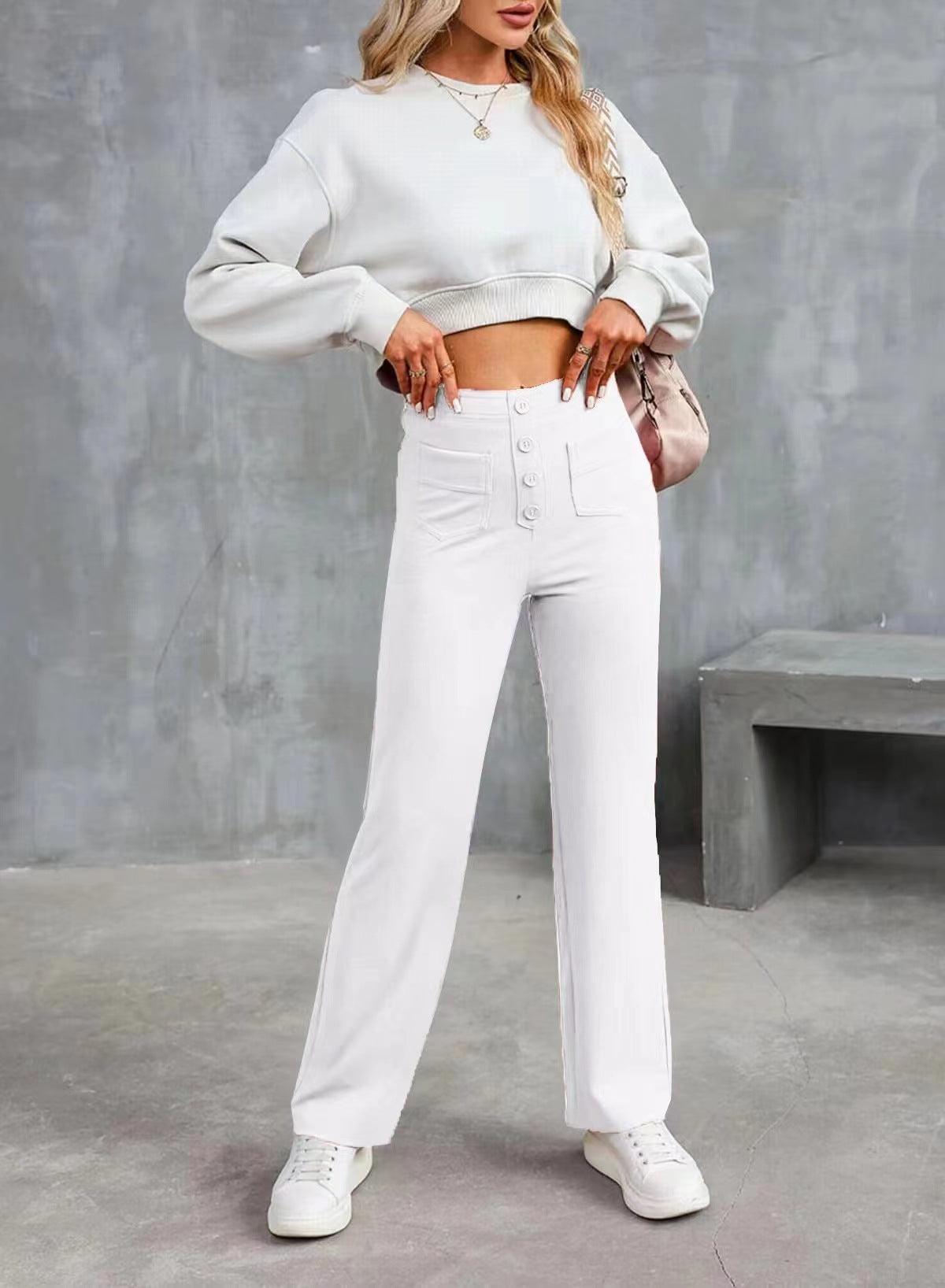 Bella Stretch Pants | High Waist, Elastic Polyester 11