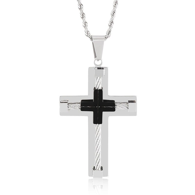 Brave Cross Necklace | Premium Stainless Steel 9