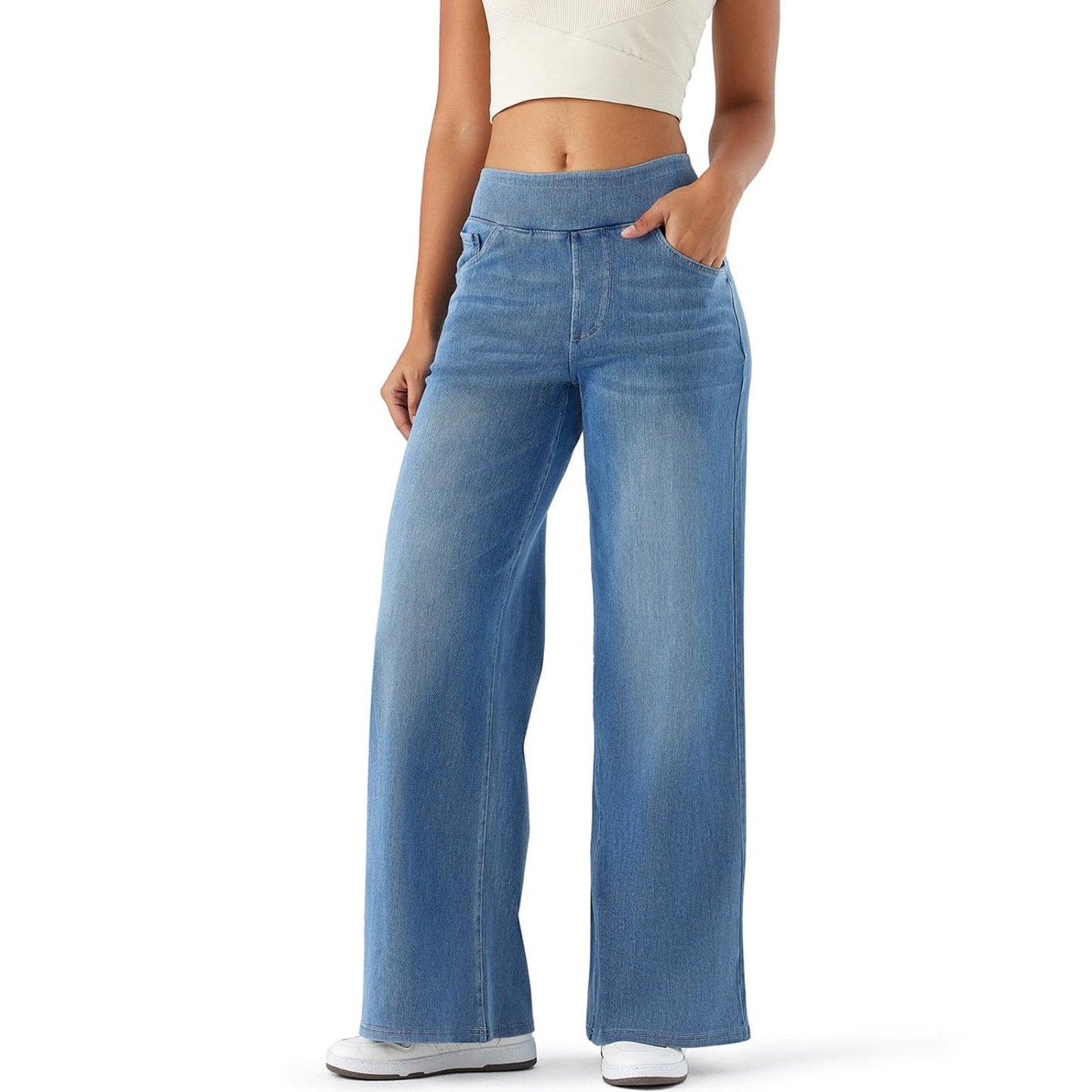 Mira Baggy Jeans | High-Stretch, Multiple Pockets 4