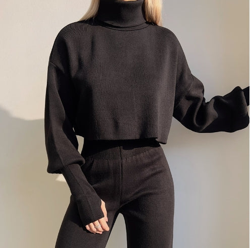 Novelle Knit Suit for Ladies | Knitted Turtleneck, Flexible and Stylish 10