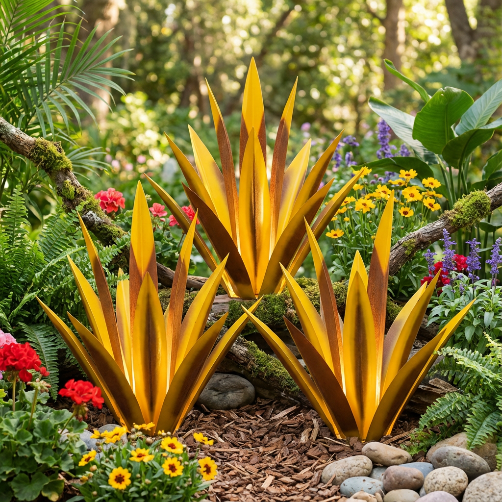 Aero Agave Garden Decor | Waterproof Solar LED Outdoor Ornament 5