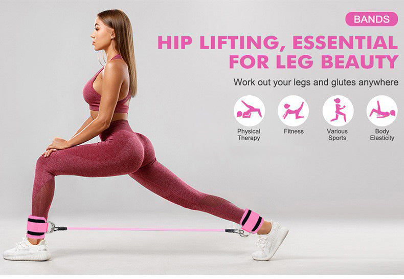 Aero Ankle Fitness Belt | Adjustable Resistance Bands Set 7