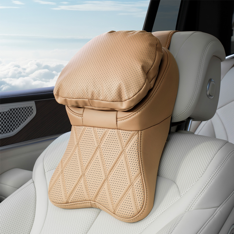 Aero Car Headrest | Ergonomic PU Leather Support 0