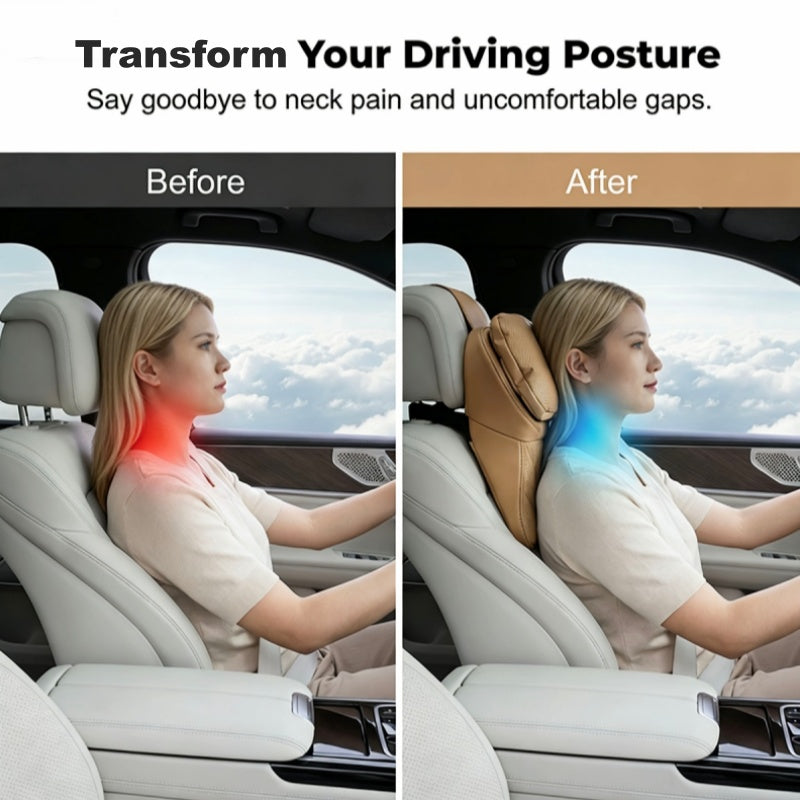 Aero Car Headrest | Ergonomic PU Leather Support 4