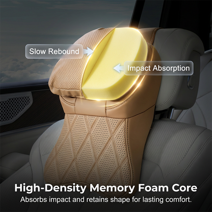 Aero Car Headrest | Ergonomic PU Leather Support 6