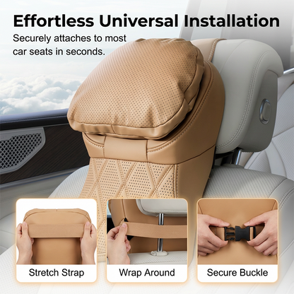 Aero Car Headrest | Ergonomic PU Leather Support 7