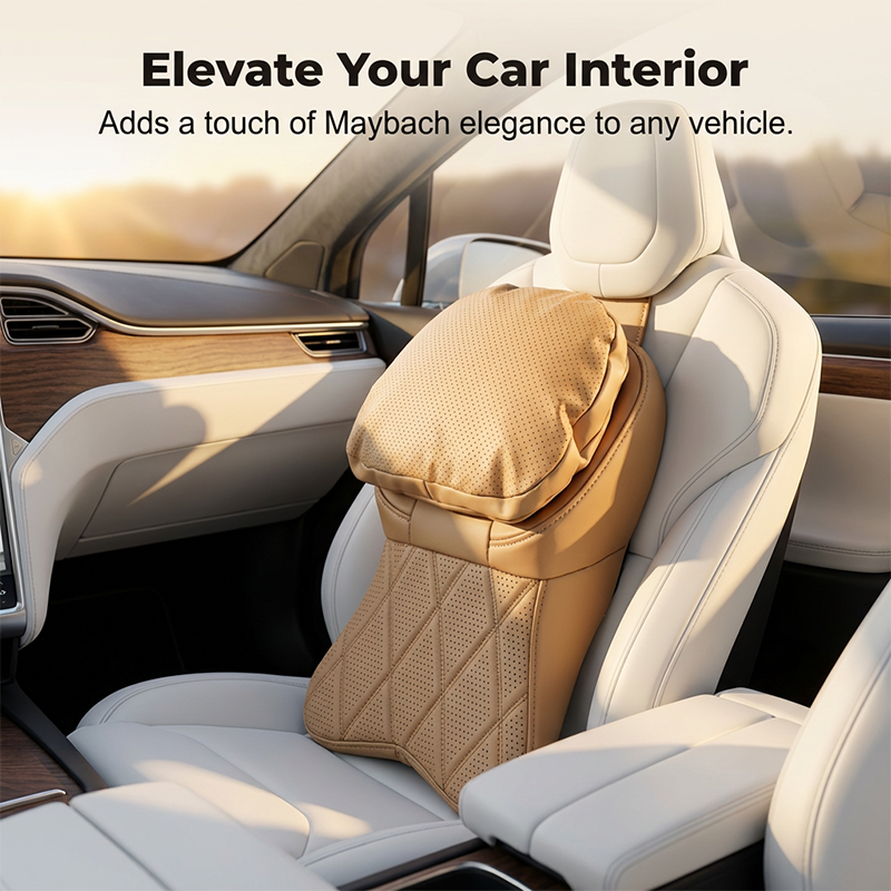 Aero Car Headrest | Ergonomic PU Leather Support 8