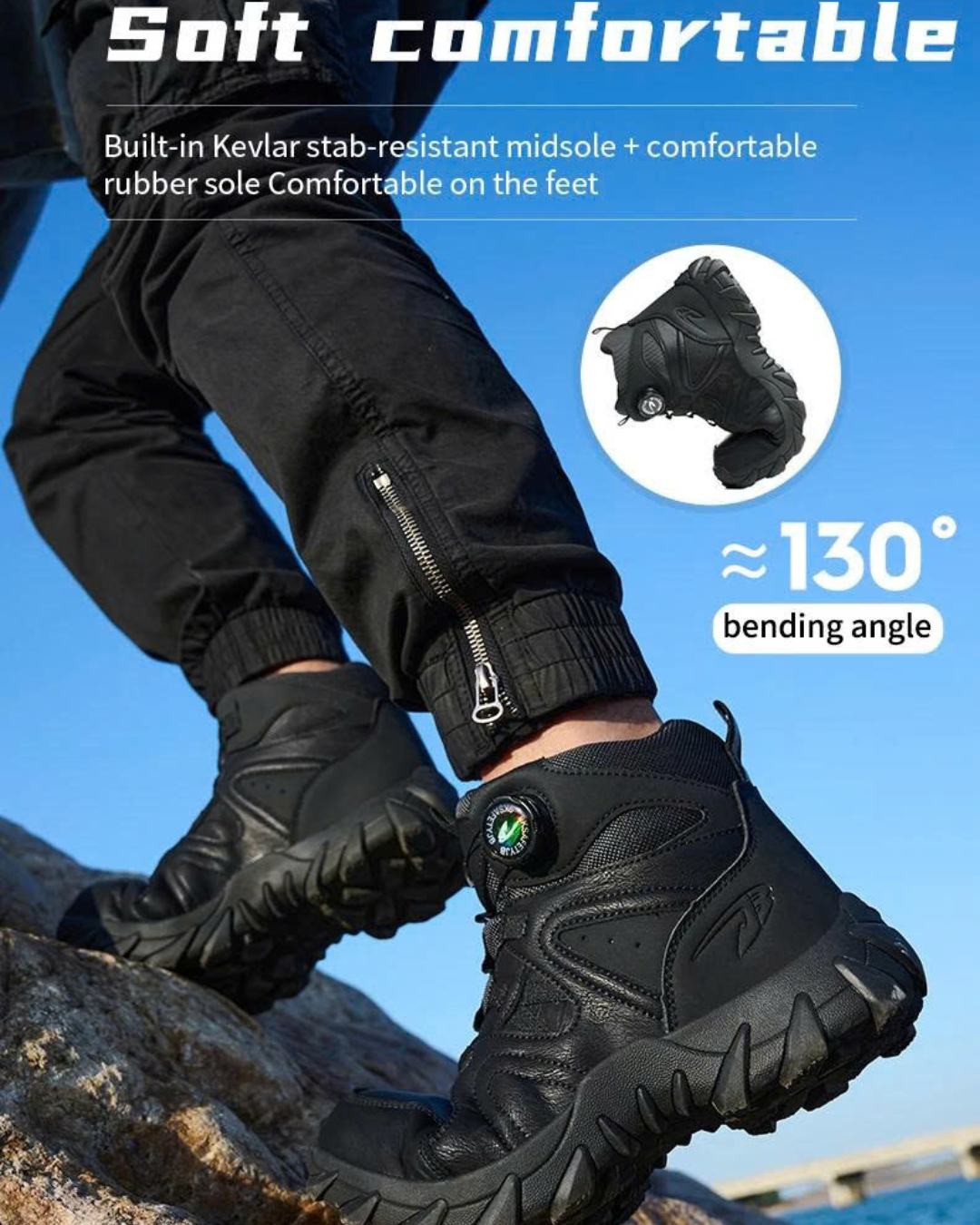 Aero Safety Boots | Steel Toe Work Boots, Waterproof, Anti-Slip 8