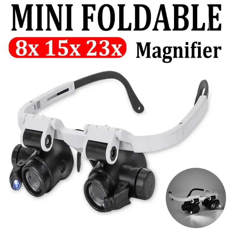 Apex Head Magnifier | Adjustable with LED Light, 3X Zoom 1