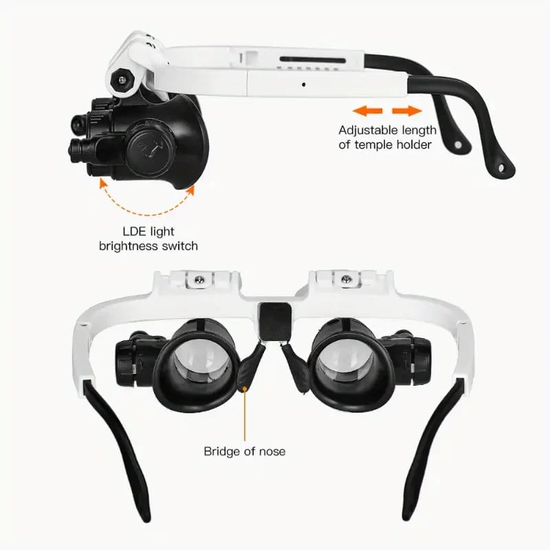 Apex Head Magnifier | Adjustable with LED Light, 3X Zoom 4