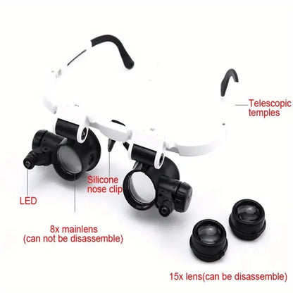 Apex Head Magnifier | Adjustable with LED Light, 3X Zoom 7