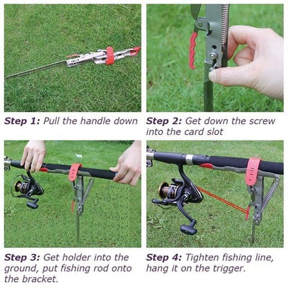 Aqua Automatic Fishing Rod Holder | High-Impact Stainless Steel, User-Friendly Design 4