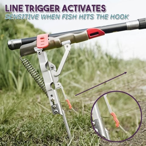 Aqua Automatic Fishing Rod Holder | High-Impact Stainless Steel, User-Friendly Design 6