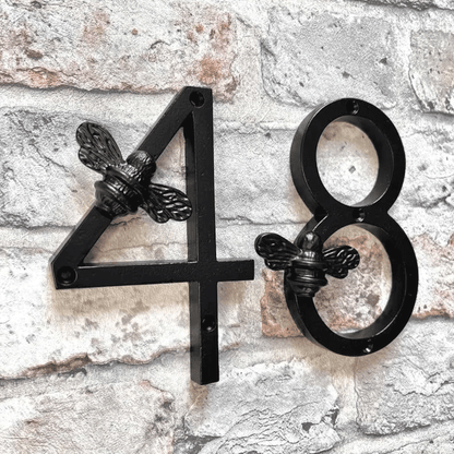 Bee House Number Sign | Elegant Weather-Resistant Design for Home Address 1