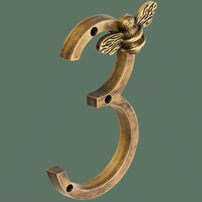 Bee House Number Sign | Elegant Weather-Resistant Design for Home Address 4