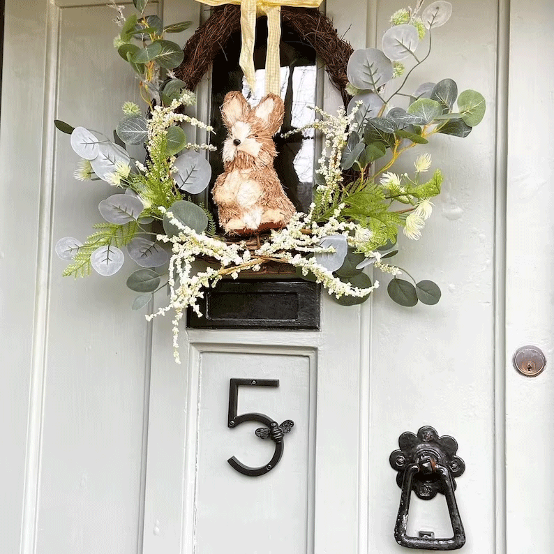 Bee House Number Sign | Elegant Weather-Resistant Design for Home Address 5