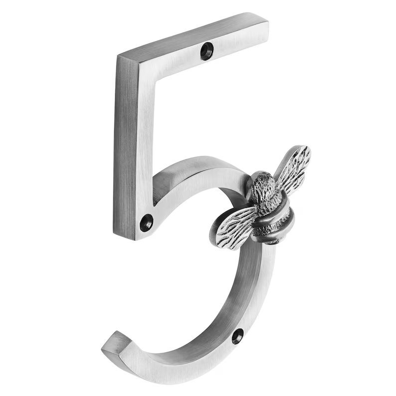 Bee House Number Sign | Elegant Weather-Resistant Design for Home Address 6