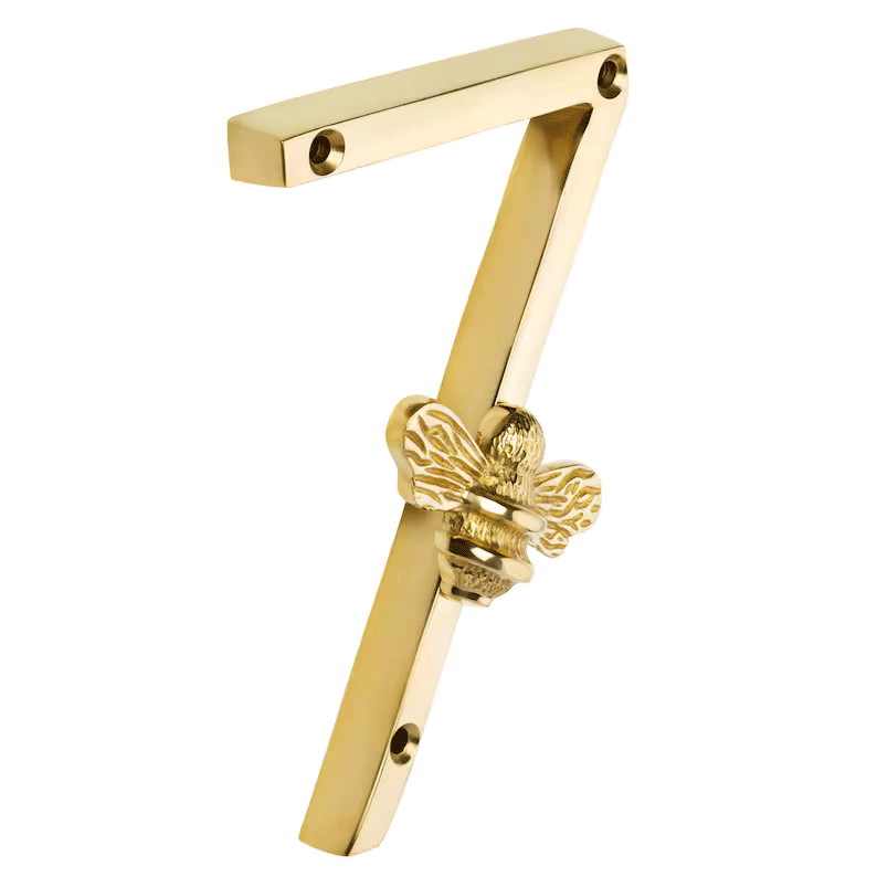 Bee House Number Sign | Elegant Weather-Resistant Design for Home Address 7
