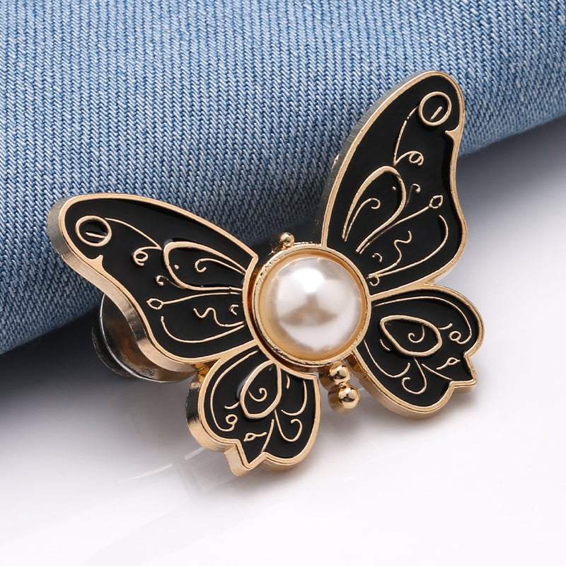 Bella Butterfly Clips | Metal Adjustable, No-Sew Design 0