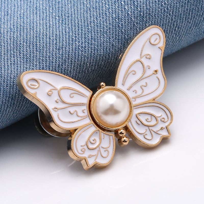 Bella Butterfly Clips | Metal Adjustable, No-Sew Design 3