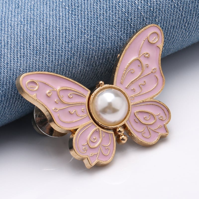 Bella Butterfly Clips | Metal Adjustable, No-Sew Design 4