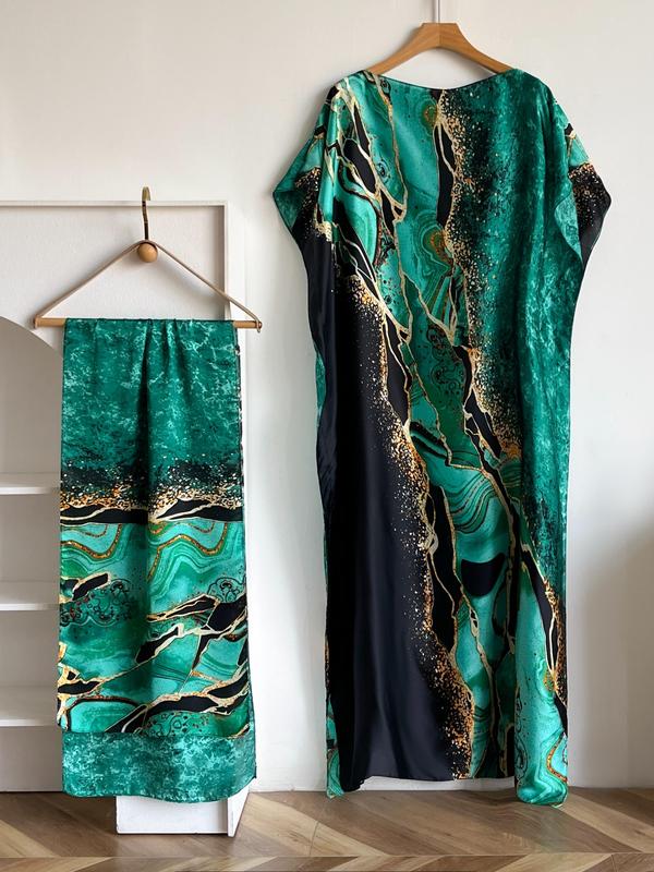 Bella Cape Shawl | Floral Brocade Fabric, Sun Protective Scarf 5