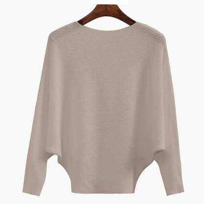 Bella Oversized Sweater | Soft Ribbed Knit, Boat Neck Design 8