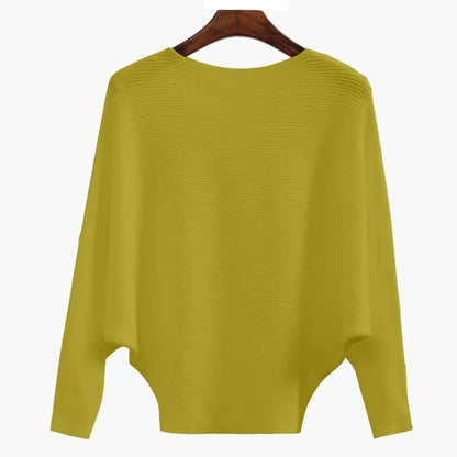 Bella Oversized Sweater | Soft Ribbed Knit, Boat Neck Design 9