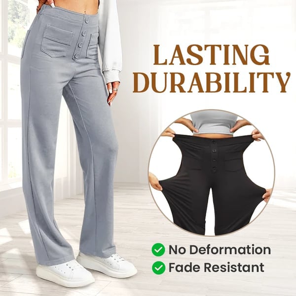 Bella Stretch Pants | High Waist, Elastic Polyester 0