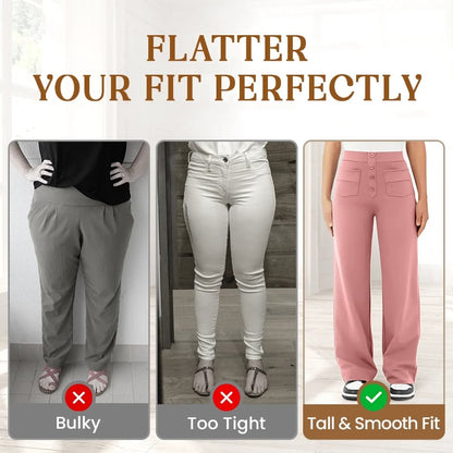 Bella Stretch Pants | High Waist, Elastic Polyester 1