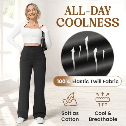 Bella Stretch Pants | High Waist, Elastic Polyester 3