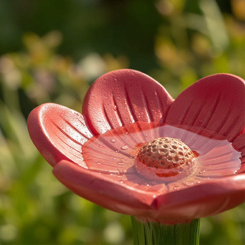 Bloom Bee Watering Station | Vibrant Resin Flower Design for Pollinators 4