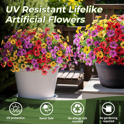 Blooming Oasis Silk Flowers | UV Resistant, Eco-Friendly Faux Blooms 1