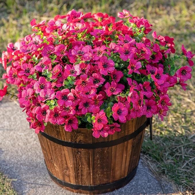 Blooming Oasis Silk Flowers | UV Resistant, Eco-Friendly Faux Blooms 15