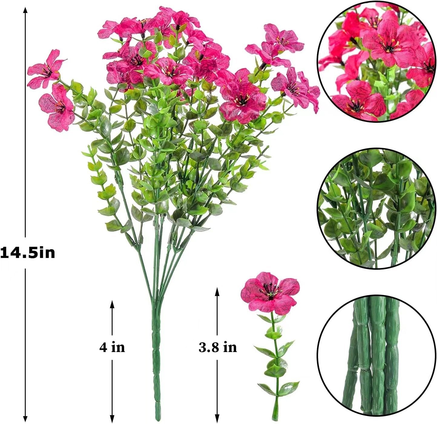 Blooming Oasis Silk Flowers | UV Resistant, Eco-Friendly Faux Blooms 2