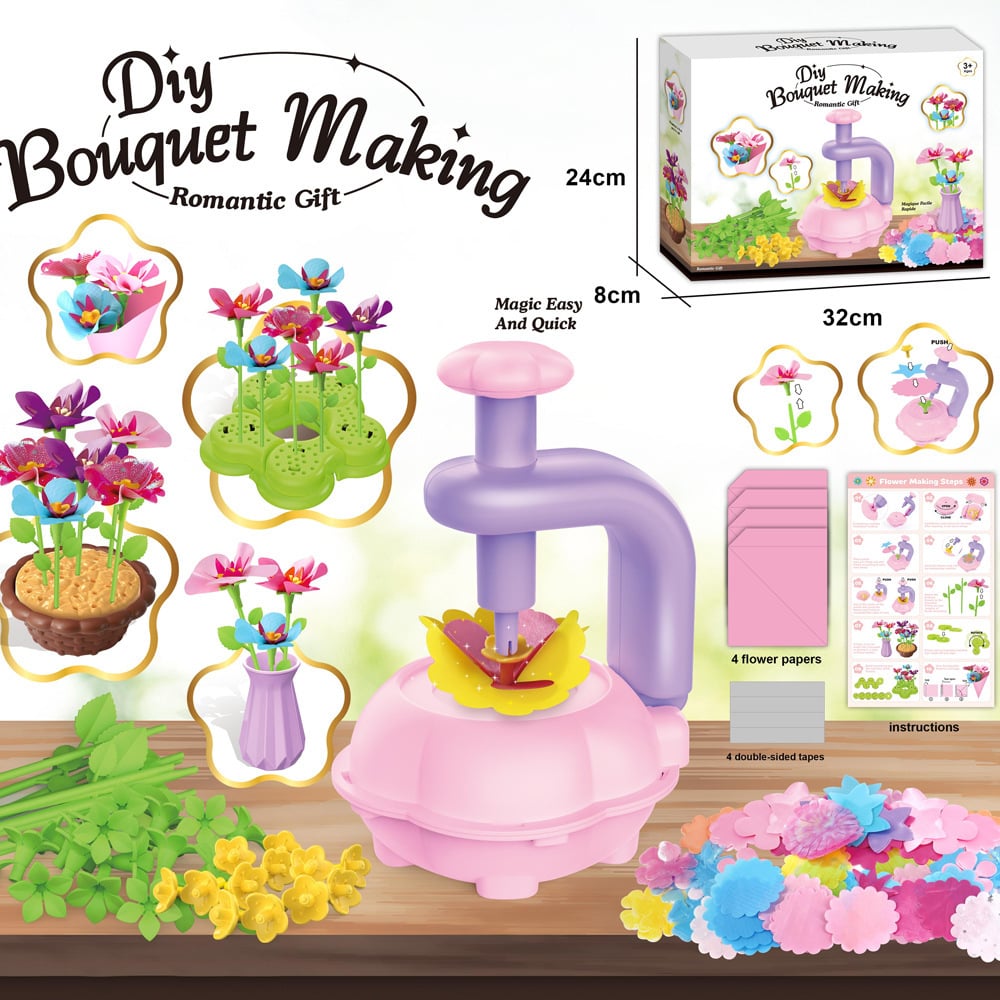 BlossomCraft Flower Maker Kit | All-in-One DIY Craft for Kids 1
