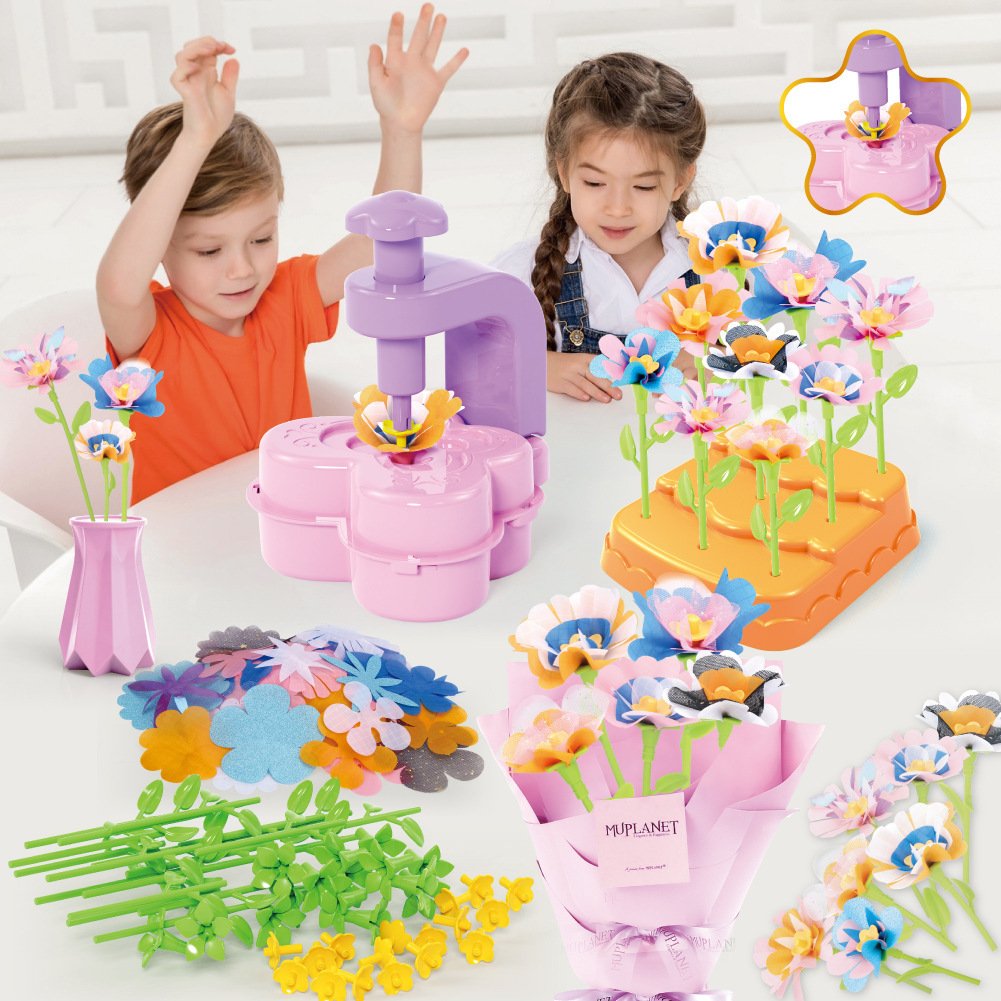 BlossomCraft Flower Maker Kit | All-in-One DIY Craft for Kids 3