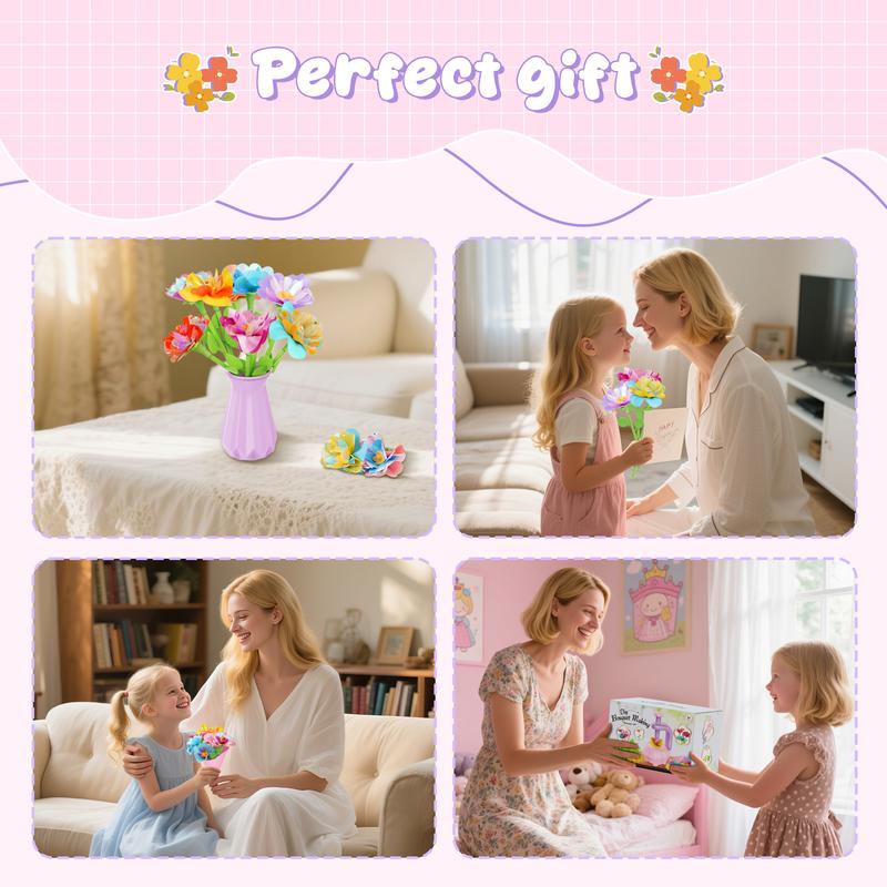 BlossomCraft Flower Maker Kit | All-in-One DIY Craft for Kids 6