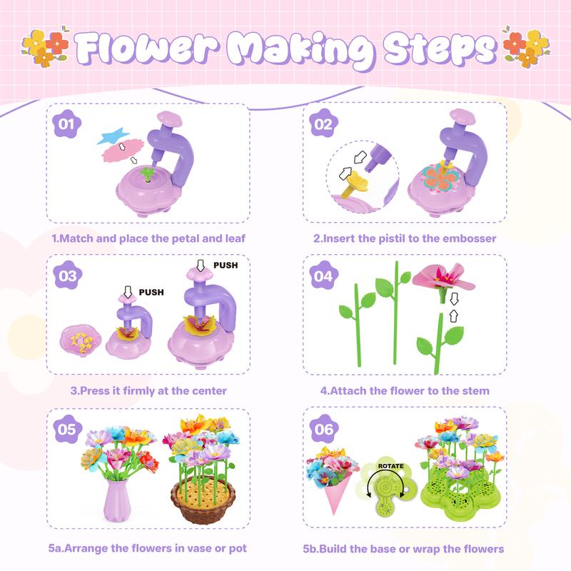 BlossomCraft Flower Maker Kit | All-in-One DIY Craft for Kids 8