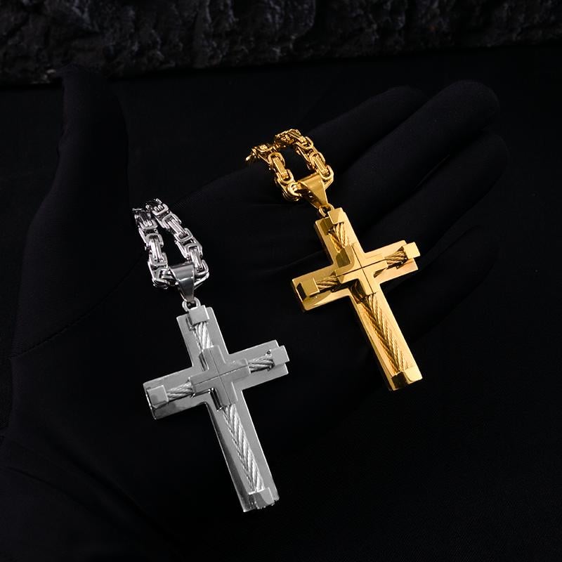 Brave Cross Necklace | Premium Stainless Steel 7