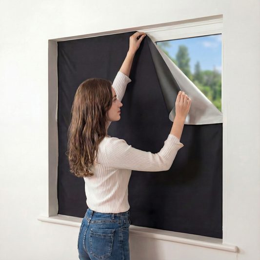 Breeze Blackout Blinds | Easy Installation, Light Blocking Room Darkening Shades for Windows 0