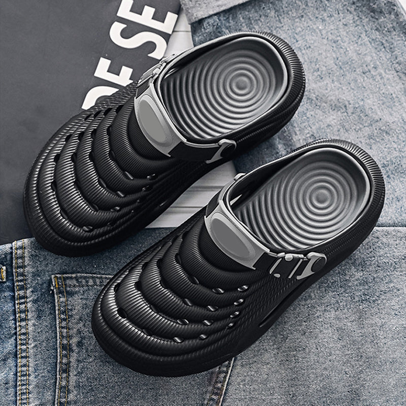 Breeze Men's Slides Sandals | Breathable EVA, Non-Slip Outsole 6