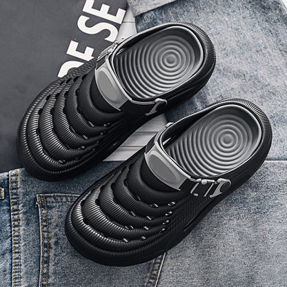 Breeze Men's Slides Sandals | Breathable EVA, Non-Slip Outsole 6