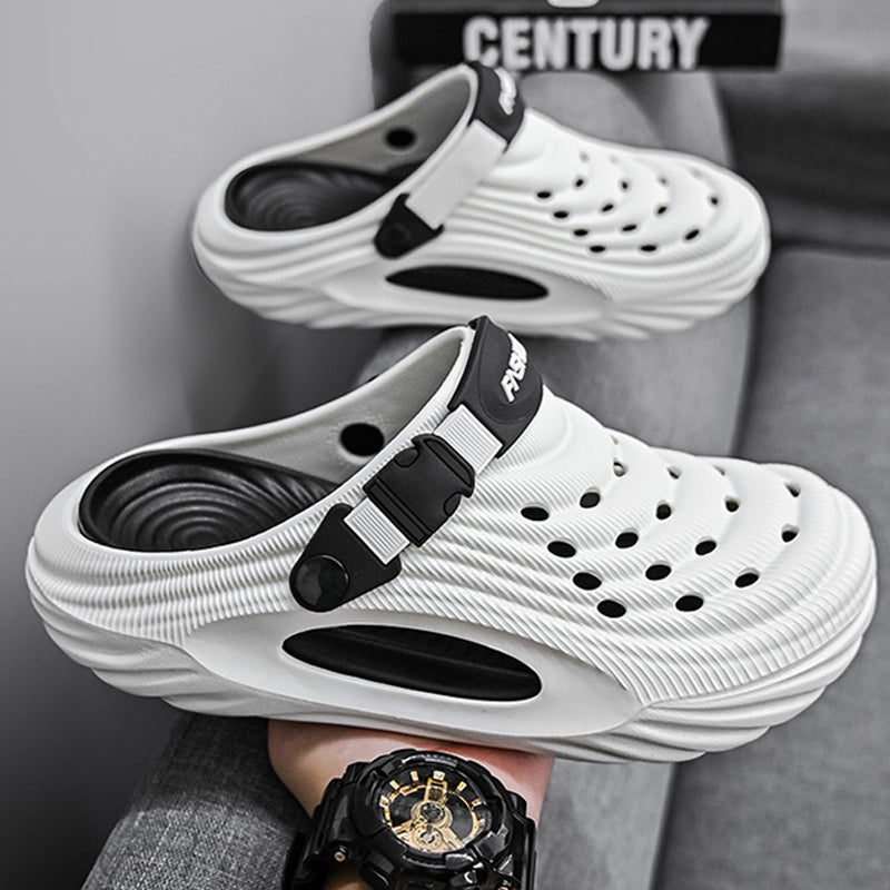 Breeze Men's Slides Sandals | Breathable EVA, Non-Slip Outsole 7