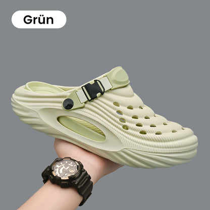 Breeze Men's Slides Sandals | Breathable EVA, Non-Slip Outsole 9