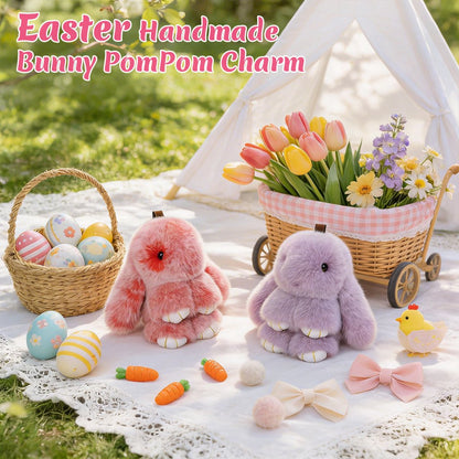 Bunny Charm Keychain | Ultra-Soft Faux Fur, Cute Design 1