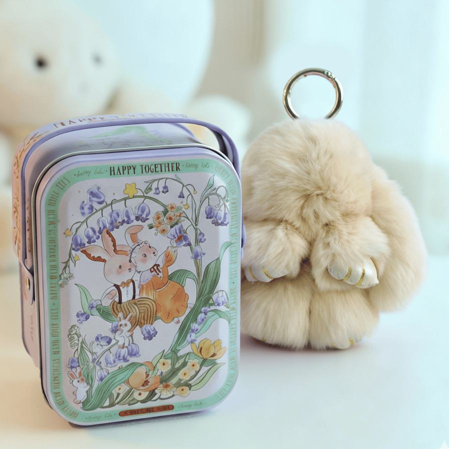 Bunny Charm Keychain | Ultra-Soft Faux Fur, Cute Design 10