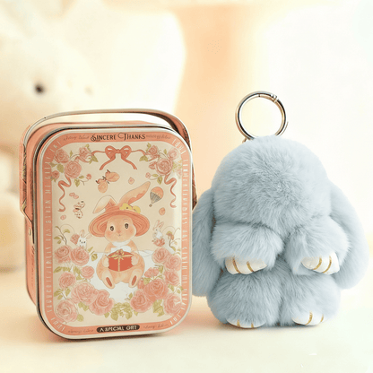 Bunny Charm Keychain | Ultra-Soft Faux Fur, Cute Design 15
