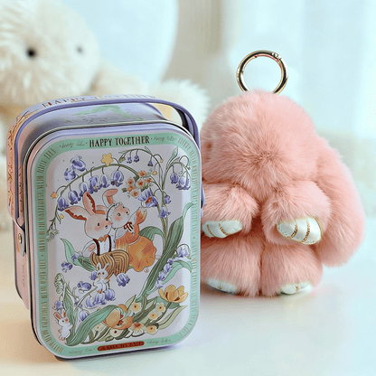 Bunny Charm Keychain | Ultra-Soft Faux Fur, Cute Design 16
