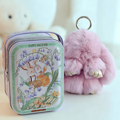 Bunny Charm Keychain | Ultra-Soft Faux Fur, Cute Design 18